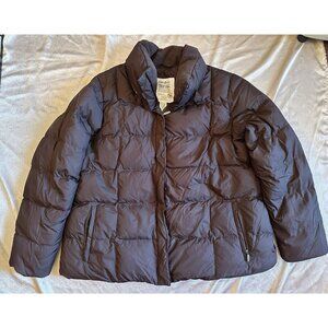 Vintage Eddie Bauer EB700 Jacket‎ Mens Sz 2XL Brown Goose Down Puffer Coat